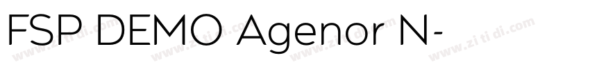 FSP DEMO Agenor N字体转换 FSP DEMO Agenor N字体转换